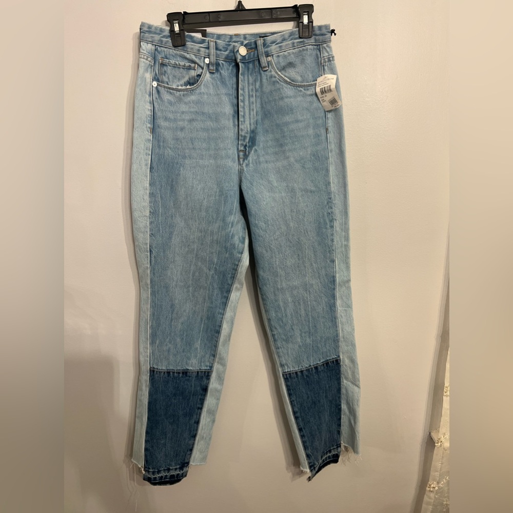 Blank NYC The Howard Patchwork Mid Rise Loose‎ Fit size 29 NWT